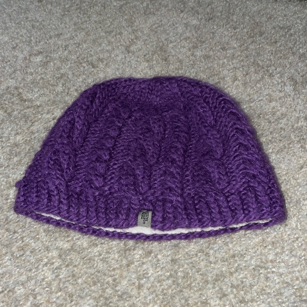 North Face purple beanie